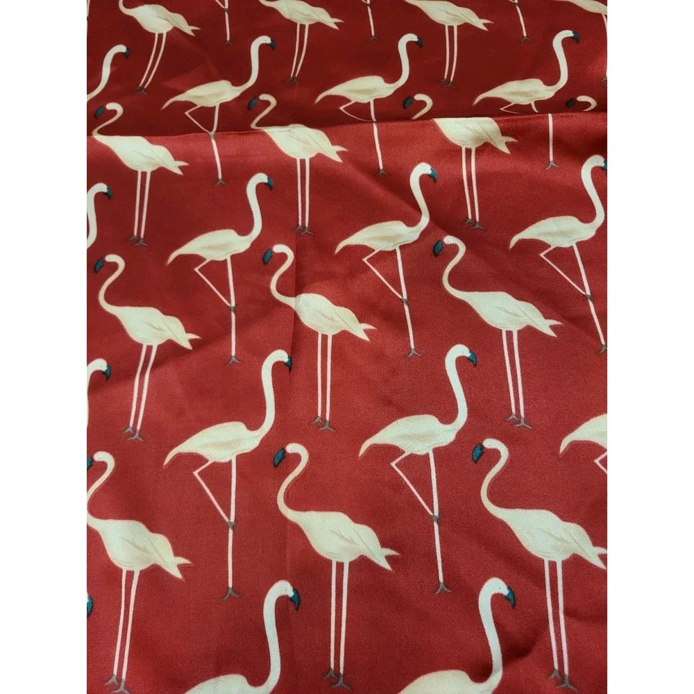Minigood‎ Pink & Red Flamingo Satin Scarf